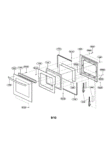 Door Parts parts for Lg Wall Oven LWD3081ST/00 from AppliancePartsPros.com