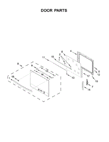 Door Parts parts for Kenmore Range 664.95223712 (66495223712, 664 95223712) from AppliancePartsPros.com
