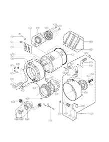 Drum And Tub Assembly Parts parts for Lg Washer WM2277HW/00 from AppliancePartsPros.com