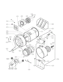 Drum And Tub Assembly Parts parts for Lg Washer WM2077CW/00 from AppliancePartsPros.com