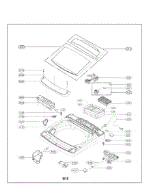 Top Cover Parts parts for Lg Washer WT1701CV/00 from AppliancePartsPros.com