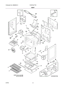 Body parts for Frigidaire Range FGGF3047TFA from AppliancePartsPros.com