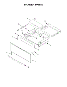 Drawer Parts parts for Kenmore Range 664.95223711 (66495223711, 664 95223711) from AppliancePartsPros.com