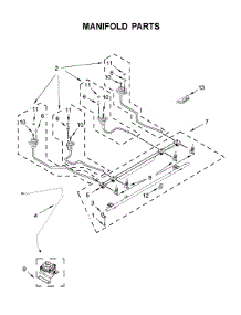 Manifold Parts parts for Kenmore Range 664.42783710 (66442783710, 664 42783710) from AppliancePartsPros.com