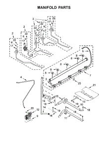 Manifold Parts parts for Kenmore Range 664.75223710 (66475223710, 664 75223710) from AppliancePartsPros.com