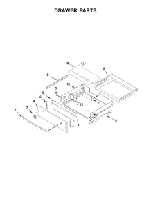 Drawer Parts parts for Kenmore Range 664.75223710 (66475223710, 664 75223710) from AppliancePartsPros.com