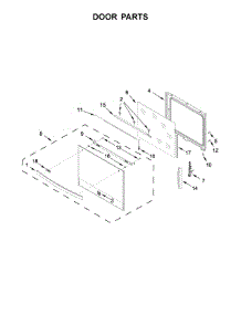 Door Parts parts for Kenmore Range 664.95223710 (66495223710, 664 95223710) from AppliancePartsPros.com