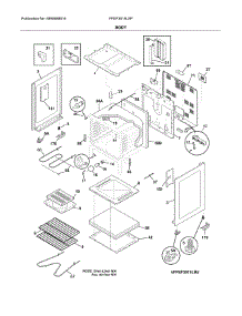Body parts for Frigidaire Range FFEF3015LSP from AppliancePartsPros.com