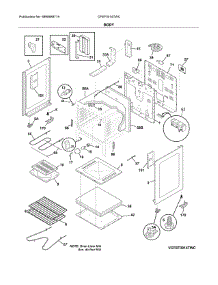 Body parts for Frigidaire Range CFEF3014TWC from AppliancePartsPros.com