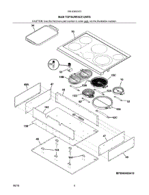 Maintop / Surface Units parts for Kenmore Cooktop 790.40403510 (79040403510, 790 40403510) from AppliancePartsPros.com
