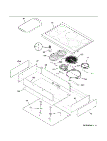 Main Top / Surface Units parts for Kenmore Cooktop 790.40403410 (79040403410, 790 40403410) from AppliancePartsPros.com