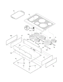 Main Top / Surface Units parts for Kenmore Cooktop 790.40503602 (79040503602, 790 40503602) from AppliancePartsPros.com