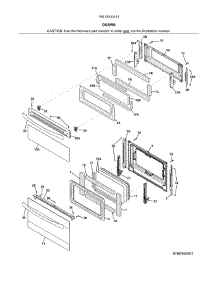 Doors parts for Kenmore Range 790.78153413 (79078153413, 790 78153413) from AppliancePartsPros.com