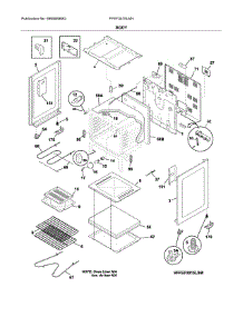 Body parts for Frigidaire Range FFEF3015LMH from AppliancePartsPros.com