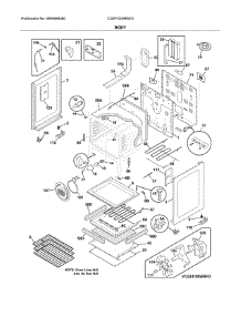 Body parts for Frigidaire Range CGEF3058RWD from AppliancePartsPros.com