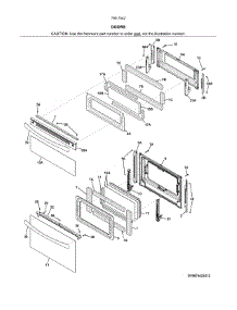 Doors parts for Kenmore Range 790.75429414 (79075429414, 790 75429414) from AppliancePartsPros.com