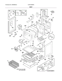 Body parts for Frigidaire Range CGEF3058RFD from AppliancePartsPros.com