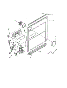 Door & Latch parts for Kenmore Dishwasher 665.13873K601 (66513873K601, 665 13873K601) from AppliancePartsPros.com