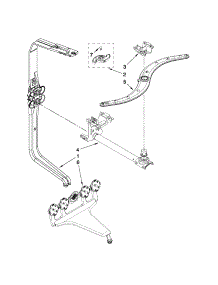 Upper Wash And Rinse Parts parts for Kenmore Dishwasher 665.13173K706 (66513173K706, 665 13173K706) from AppliancePartsPros.com