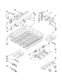 Upper Rack And Track Parts parts for Kenmore Dishwasher 665.13173K706 (66513173K706, 665 13173K706) from AppliancePartsPros.com