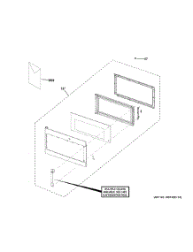 Door Parts parts for Ge Microwave CVM517P3M1D1 from AppliancePartsPros.com