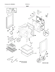 Body parts for Frigidaire Range FFEF3013LBK from AppliancePartsPros.com