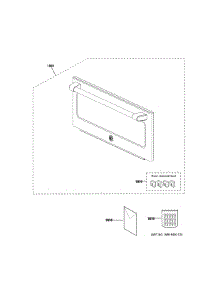 Door Parts parts for Ge Microwave CSB9120SJ4SS from AppliancePartsPros.com