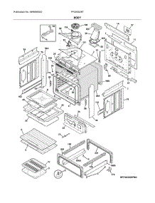 Body parts for Frigidaire Range FFGS3026TBA from AppliancePartsPros.com