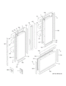 Doors parts for Ge Refrigerator ZIP360NHC from AppliancePartsPros.com