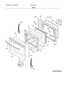 Door parts for Frigidaire Range LFIF3054TDA from AppliancePartsPros.com