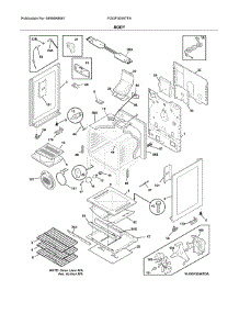 Body parts for Frigidaire Range FGGF3059TFA from AppliancePartsPros.com