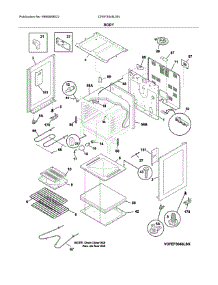 Body parts for Frigidaire Range CFEF3046LSN from AppliancePartsPros.com
