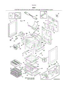 Body parts for Kenmore Range 790.75232312 (79075232312, 790 75232312) from AppliancePartsPros.com