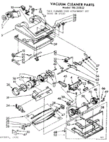 Nozzle And Motor Assembly parts for Kenmore Vacuum 116.35852 (11635852, 116 35852) from AppliancePartsPros.com