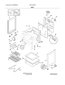 Body parts for Frigidaire Range CFEF3043RSD from AppliancePartsPros.com