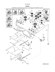 Burner parts for Kenmore Range 790.72583512 (79072583512, 790 72583512) from AppliancePartsPros.com