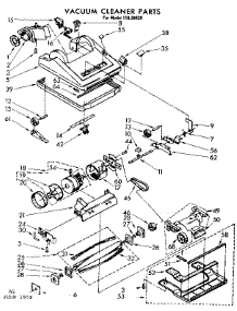 Nozzle And Motor Assembly parts for Kenmore Vacuum 116.38820 (11638820, 116 38820) from AppliancePartsPros.com