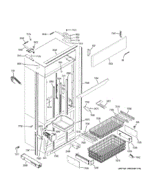 Freezer Section, Trim & Components parts for Ge Refrigerator ZIPS360NHCSS from AppliancePartsPros.com