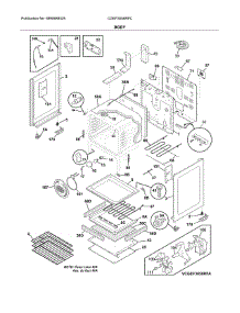 Body parts for Frigidaire Range CGEF3058RFC from AppliancePartsPros.com