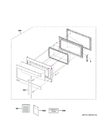 Door Parts parts for Ge Microwave ZSA1201J3SS from AppliancePartsPros.com