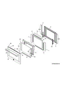 Door parts for Kenmore Range 790.92583510 (79092583510, 790 92583510) from AppliancePartsPros.com