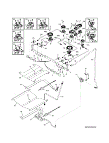 Burner parts for Kenmore Range 790.72583510 (79072583510, 790 72583510) from AppliancePartsPros.com
