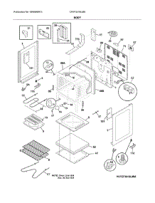 Body parts for Frigidaire Range CFEF3018LMM from AppliancePartsPros.com