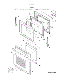 Door parts for Kenmore Range 790.75232311 (79075232311, 790 75232311) from AppliancePartsPros.com