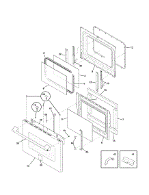 Door parts for Kenmore Range 790.79523605 (79079523605, 790 79523605) from AppliancePartsPros.com