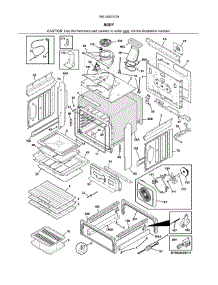 Body parts for Kenmore Range 790.32623318 (79032623318, 790 32623318) from AppliancePartsPros.com