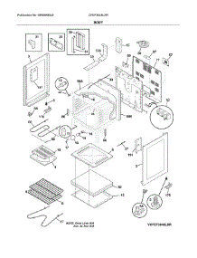 Body parts for Frigidaire Range CFEF3048LSR from AppliancePartsPros.com