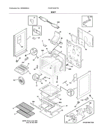 Body parts for Frigidaire Range FGGF3036TFA from AppliancePartsPros.com