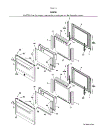 Doors parts for Kenmore Wall Oven 790.41143513 (79041143513, 790 41143513) from AppliancePartsPros.com