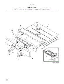 Control Panel parts for Kenmore Wall Oven 790.41153512 (79041153512, 790 41153512) from AppliancePartsPros.com